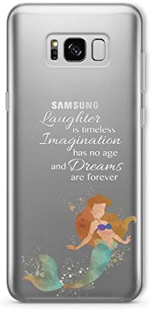 Cartoon Movie Character SPLATTER Fan Art CLEAR Flexible TPU Disney Style Phone Cover Case for Samsung Galaxy Samsung Galaxy S8 / Little Mermaid