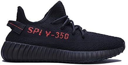 HongYo Luxury Lifestyle Popular Black Red Shoes Fashion Bred 350 Trendy Sneaker Size: Men US10.5 =EUR 44 2/3