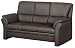 Produktbild Cavadore Sitzgarnitur Klariza / Sessel, 3-Sitzer und 2-Sitzer Sofa / Große Couchgruppe im modernen Design / 3-er: 195 x 102 x 91; 2-er: 143 x 102 x 91; Ledersessel: 99 x 102 x 91 / Leder in braun