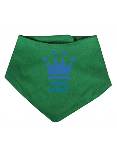 Personalised Prince Name Blue Crown Customise With Name Cute Unique Bandana Baby Bib