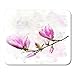 Produktbild Pad Maus Unterlage,Gaming Mauspad,Mouse Mat,Maus Pad,Mausmatte,Digital-Malerei Der Niederlassungs-Rosa Blüten-Der Magnolien-Blumen-Weißen Blüten-Blumenarbeits-Mausunterlage,Büroartikel,Gummimousepad,