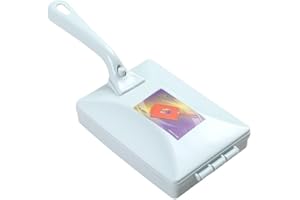 AUklOPVZZ Double Head Handheld Carpet Brush Manual Reusable Sweeper Crumb Dirt Collector Roller Accessories Random Color, Blue with Handle, 15 * 11 * 4cm