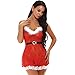 Produktbild TianWlio Dessous Nachtwäsche Höschen Unterwäsche Damen Weihnachts Spitze Unterwäsche Kleid Temptation Belt Pyjamas Reizvolle Dessous Reizwäsche Neckholder Erotik Reizwäsche