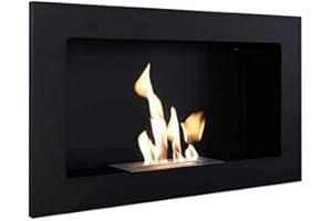 KRATKI, camino a etanolo Golf 2, da appendere a parete, con certificato TÜV, dimensioni in cm: 36 x 62 x 11, lunghezza della linea focaia 15 cm