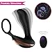 Produktbild Prostata Stimulator mit Fernbedienung, Prostata Vibratoren Analplug G punkt Vibrator mit Penis-Ring, Silikon Analvibratoren Cock Ring für Männer, Wasserdicht