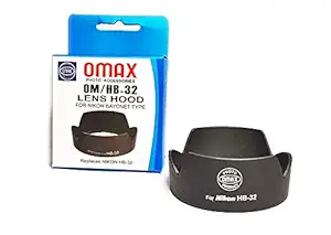 OMAX Replacement Lens Hood for Nikon 18-140mm f/3.5-5.6g ed vr/18-135mm f/3.5-5.6g if-ed/18-105mm f/3.5-5.6g ed vr/18-70mm f/3.5-4.5g