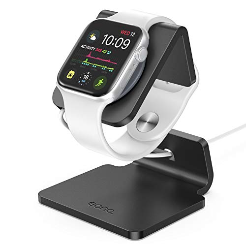 Eono Essentials Support pour Apple Watch, Stations de Charge : Support Dock pour Apple Watch Series 4, Series 3, Series 2, Series 1 - Noir