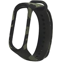 Sounce Camouflage Adjustable Xiaomi Mi Band 3/ Mi Band 4 Watch Silicone Strap Band Bracelet (Not Compatible with Mi Band…