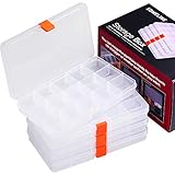 【Multifunktionaler Gebrauch】 Ideal zum Aufbewahren und Organisieren von Dekorationen wie Perlen, Ohrringen, Schmuck, Halsketten; DIY-Werkzeuge wie Muttern, Schrauben, Mini-Sicherung, kleine Lego und so weiter.