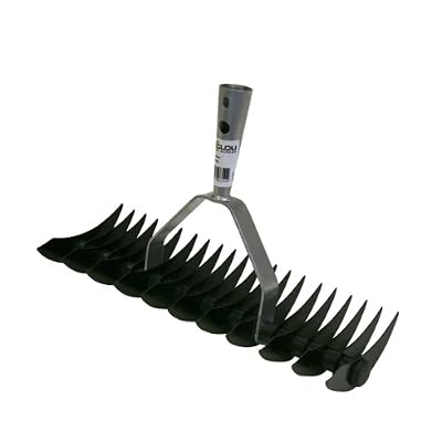Ribelli® ® Râteau-scarificateur Manuel, Scarificateurs à Main 32 Dents en Acier Galvanisé, Râteau-aérateur Double Denture, Outil Entretien Pelouse
