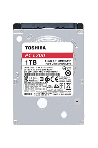 Toshiba L200 - Disco Duro de 1 TB para portátiles/PC (2.5", 7 mm)