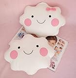 nalmatoionme Mädchen Lovely Smiley, Cloud Kissen mit Schleife (weiß) - 6