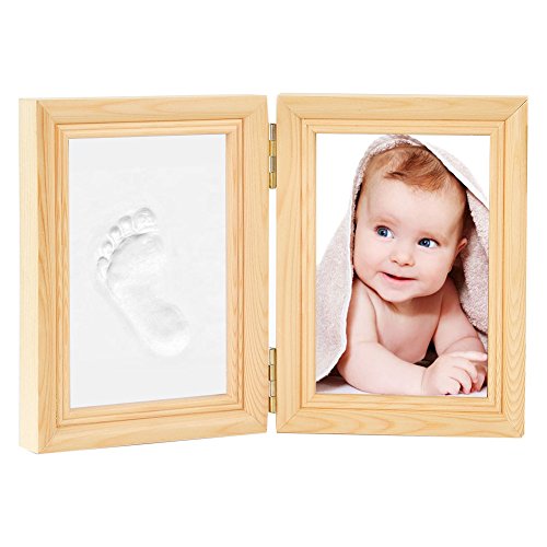 Handabdruck Baby Fußabdruck Bilderrahmen Baby Abdruck Geschenk für Neugeborene Andenken des Rahmen