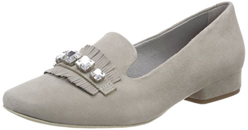 Be Natural 24241, Mocassins Femme, Gris (Lt. Grey), 38.5 EU