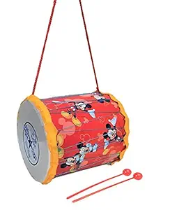 Joy Stories Musical Drum Set for Kids, Dholki Colorful Prints Music Play Toy Musical Instrument for Toddlers Baby Girl and Boys (Prints & Color May Vary)