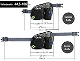 [Sport Hüfttasche] SHOWTIMEZ Hüfttasche Multi-Function Gürteltasche Wasserabweisende Bauchtasche Flache Taille Tasche mit Flaschenhalter zum Sport und Reisen - 5