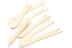 Dorart Home tenedores desechables cubiertos desechables de Madera 100 Piezas tenedores fruta niños tenedores pequeños para Papas Fritas, Bocadillos, Aperitivos, Frutas, Verduras