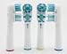 Sorliva 16PCS SB417A Dual Clean Replacement Brush Heads Compatible with Oral-B Electric Toothbrush