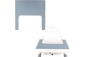 KINGOVALLEY Napperon de Chaise Haute en Silicone pour Chaise IKEA Antilop, Plateau de Chaise Haute pour bébé, Set de Table pour Aliments pour bébés, Tout-Petits