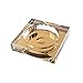 Produktbild LALAWO Aschenbecher Kristall Aschenbecher Mode Geschenk Kaffetisch Utility Große Boutique Aschenbecher (Color : Gold, Size : 15CM)