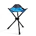 Produktbild Outdoor Tragbare Falten Dreibeinigen Stuhl Camping Hocker Kleine Mazza Vielseitig Leichte Freizeit Komfort Sicherheit Picknick Reise Angeln Bergsteigen Grill Park Garten Strand Blau