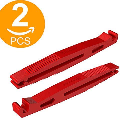 ACT Lot de 2 Lame de verre Fuse Puller Outil d'insertion Standard ATS Car fusibles Box Fup2 Pince à long bec (Rouge)