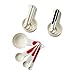 Produktbild Set of 4 measuring cups, red, white/black
