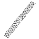 BONSTRAP Unisex Edelstahl Uhrenarmband Band Ersatzarmband 22mm Splitter Uhr