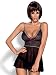 Produktbild Obsessive Chita Babydoll Nachthemd Mit String,Größe L/XL,Schwarz