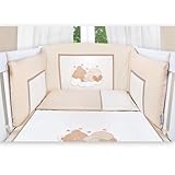 8-tlg. Bettsetpaket Sleeping Bear in beige inkl. Himmelstange, Decke und Kissen - 3