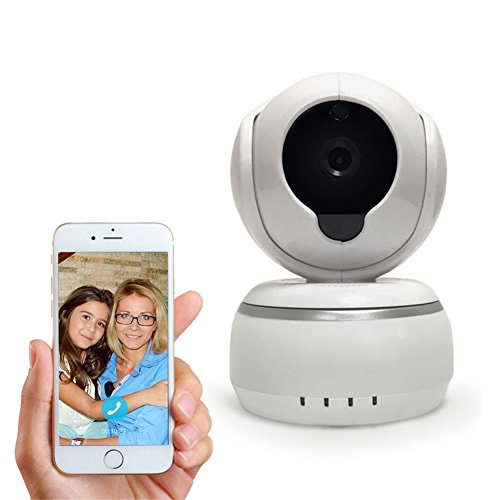 Preisvergleich Produktbild IP Überwachungskamera Fernüberwachung mit Smartphone,Überwachungskamera für Outdoor / Indoor,Überwachungskamera mit Reset-Taste und Power Pot