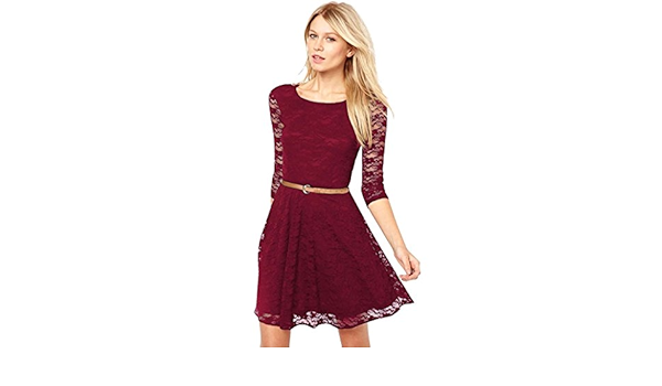 maroon one piece dress