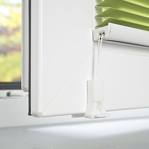 HOMELIA Klemmfix-Plissee Farbverlauf, Stoff: 100% Polyester, verspannt ohne Bohren oder Schrauben, 080 x 130 grün , blickdichte Transparenz, lichtdurchlässig, exklusives Design - 5