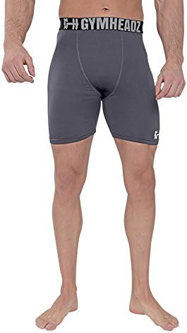 Gymheadz Base Layer Compression Shorts - Graphite Grey - M