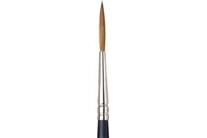 Winsor & Newton 5069003 Professional Sable Aquarell Pinsel aus Kolinski Marderhaar für ausgezeichnete Farbtragekapazität, Sprungkraft, Punktgenauigkeit - Schlepper Nr. 3 - 2,1 mm - kurzer Stiel