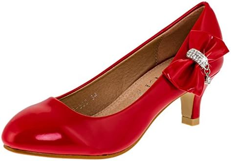Jili Girls' Court Shoes Red #137rt Rot