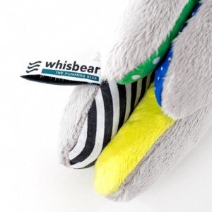 Whisbear – Der summende Bär (zitron) – Stofftier zur Beruhigung Einschlafhilfe für Ihr Baby – ideales Geschenk zur Geburt - 3