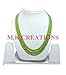 Produktbild m.k.creations Perlen-Halskette, Peridot, 3-4 mm, facettiert, 40,6 cm lang, 4 Stränge, Peridot Perlen