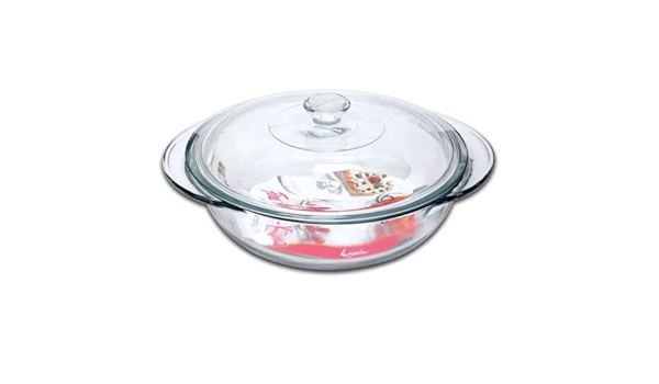 large round casserole dish