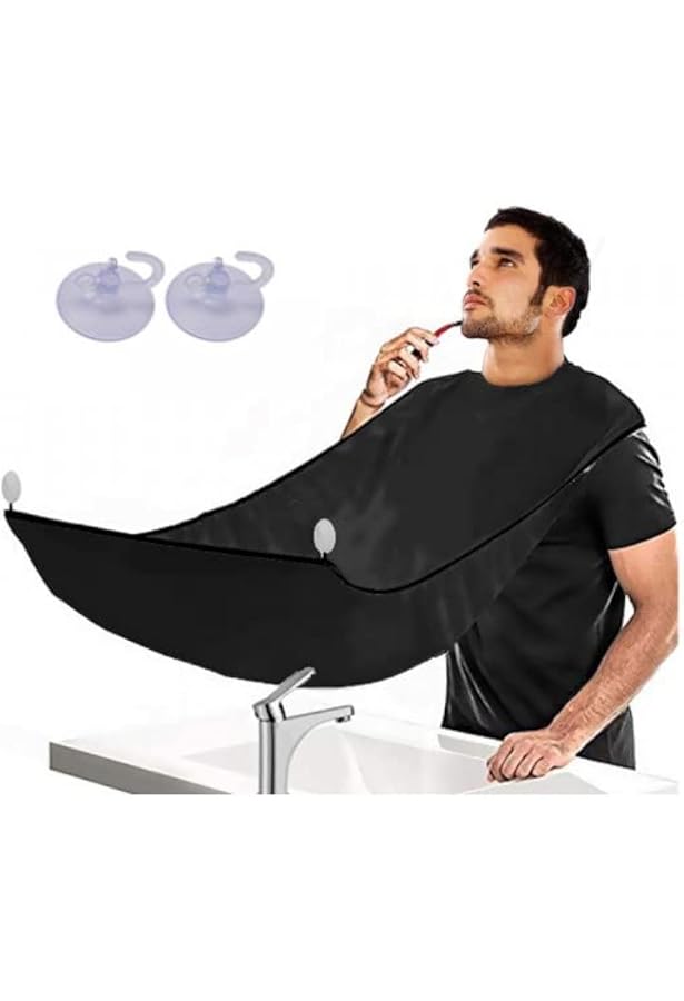 Tablier De Rasage Barbe - Bavoir Pour Coupe Cheveux, 80x120 Cm, Imperméable, Lavable