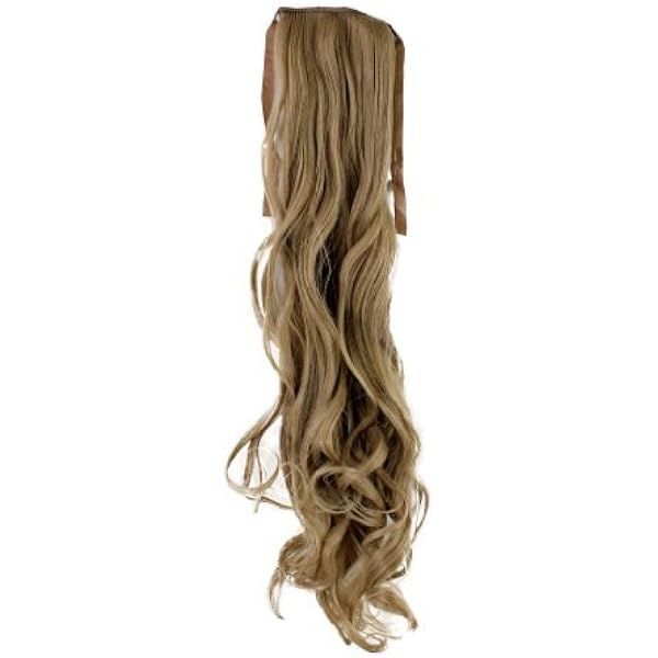 Haarteil Butterfly-Klammer Zopf – Blonde Haarverlängerung Mit Geschwungenen Spitzen, Ca. 25 Cm, Kunstfaser