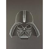 Zeichnung in schwarz weiß von Darth Vader aus der Film-Reihe Star Wars auf Tonpapier