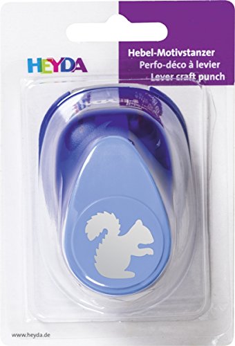 HEYDA Motiv-Locher Eichhˆrnchen, gro , Farbe: blau VE = 1