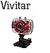 Produktbild 720p wasserdicht stoßfest Aktion Camcorder Full HD Vivitar DVR783HD 5-Megapixel-Digitalkamera (5.1MP, 4x Zoom, 1,8 "Bildschirm, Unterwasser-Gehäuse bis 10 Meter geprüft) (rot)