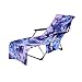 Produktbild QIMANZI Stuhl Strandtuch Strandkorbbezug Chaise Lounge Handtuchüberzug für Pool-Sonnenliege Hotel Vacation 82,5 x 29,5 ’(A Blau,75x210cm)