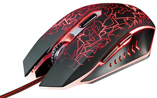 Trust GXT 105 Gaming Maus (2400 DPI, 6 Tasten, LED Beleuchtung)