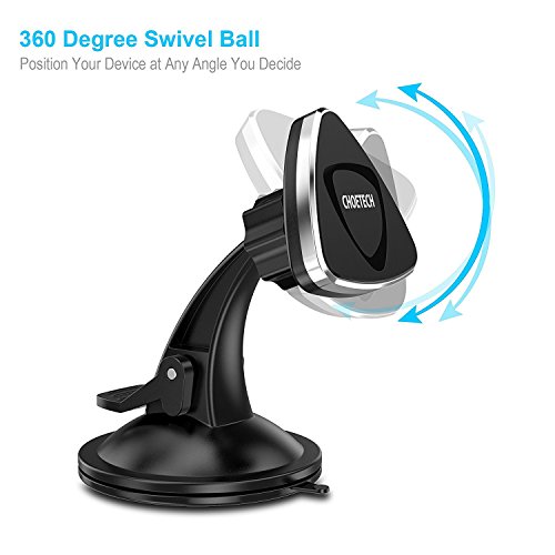Supporto Auto Smartphone, CHOETECH Supporto Auto Universale per Cruscotto e Parabrezza Auto Rotazione 360Â° Supporto a Ventosa per iPhone 7, Samsung Galaxy S7/S6, Nexus, Moto, LG, HTC e altri
