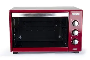 Usha 3642RCSS 42L Oven Toaster Grill with Rotisserie and Convection, 2000 W, 6 mode Heating Function(Stainless Steel & Wine)