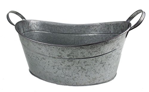 3er Set Zinkwanne Trog Wanne Pflanzwanne Blumenkübel - 4