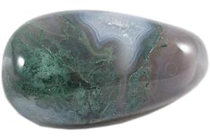 LA SPHÈRE GUÉRISSEUSE Agate Mousse - Pierre Roulée - 2 à 3 cm - Pierres Naturelles Polies - Lithothérapie - 1 Unité